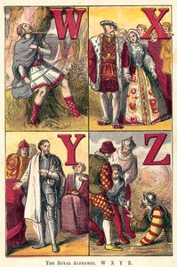 Das königliche Alphabet, W, X, Y, Z